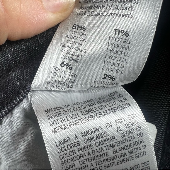 MOTHER Womens The Stunner Zip Ankle Step Fray Jeans Train Stops Size 27 - Picture 12 of 13